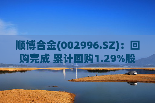 顺博合金(002996.SZ):回购完成 累计回购1.29%股份