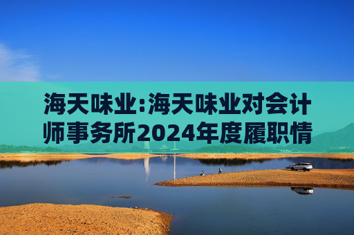 海天味业:海天味业对会计师事务所2024年度履职情况评估报告