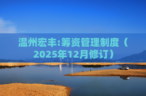 温州宏丰:筹资管理制度（2025年12月修订）