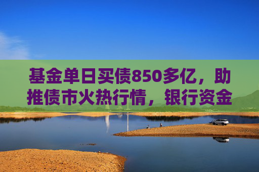 基金单日买债850多亿，助推债市火热行情，银行资金止盈撤离