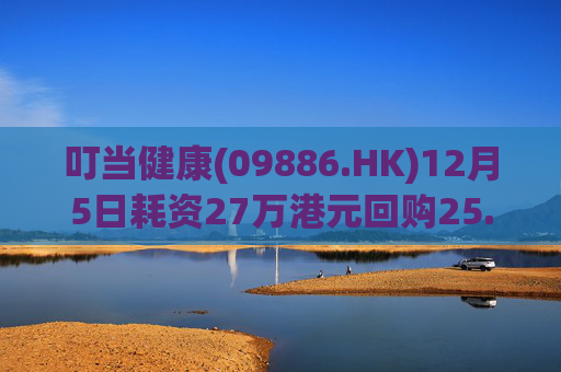 叮当健康(09886.HK)12月5日耗资27万港元回购25.5万股