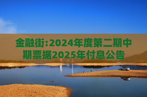 金融街:2024年度第二期中期票据2025年付息公告