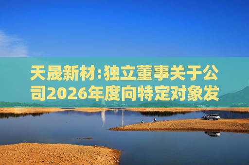 天晟新材:独立董事关于公司2026年度向特定对象发行股票方案论证分析报告的专项意见  第1张