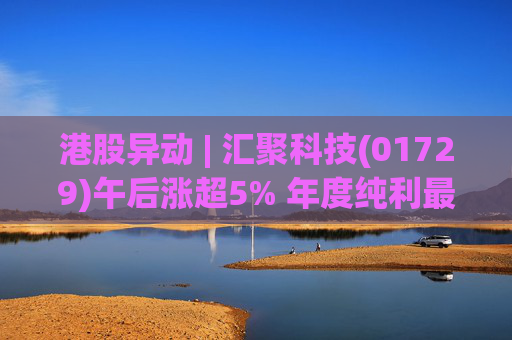 港股异动 | 汇聚科技(01729)午后涨超5% 年度纯利最多增长70% 机构指业绩预告超预期