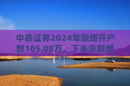 中泰证券2024年新增开户数105.08万，下半年新增开户43.1万环比降幅超30%  第1张