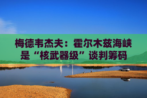 梅德韦杰夫：霍尔木兹海峡是“核武器级”谈判筹码