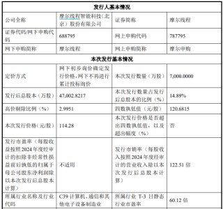 114.28元/股！国产GPU第一股发行价公布，11月24日申购