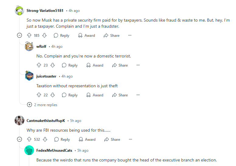 FBI成立特斯拉袭击特别工作组 美国网民热议:这是在公器私用! 第2张 FBI成立特斯拉袭击特别工作组 美国网民热议:这是在公器私用! 第2张