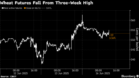 小麦期货从三周高点回落 天气再度成为焦点 第2张 小麦期货从三周高点回落 天气再度成为焦点 第2张