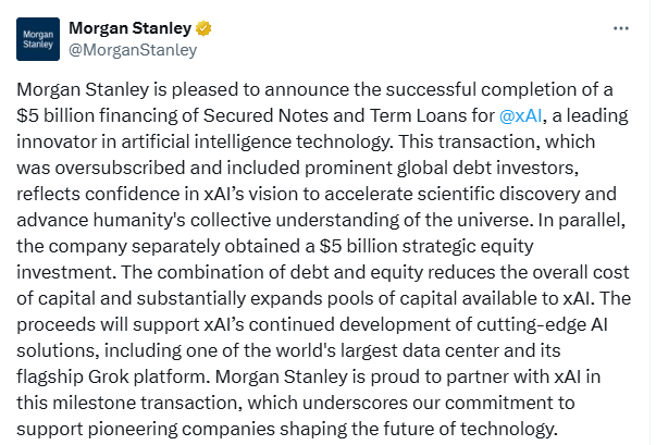 每月烧10亿,马斯克的xAI“股+债”再融100亿美元 第1张 每月烧10亿,马斯克的xAI“股+债”再融100亿美元 第1张